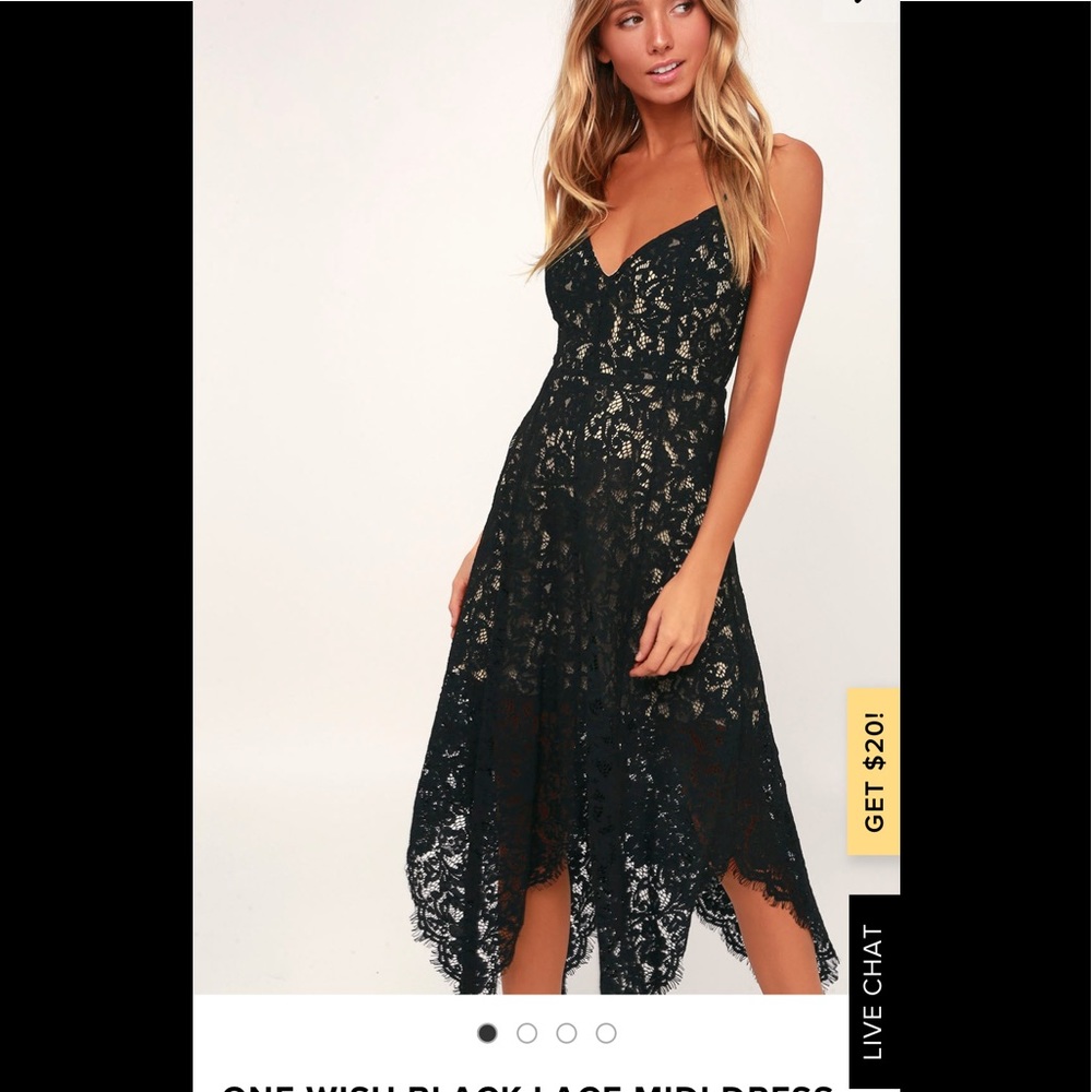 Black midi dress